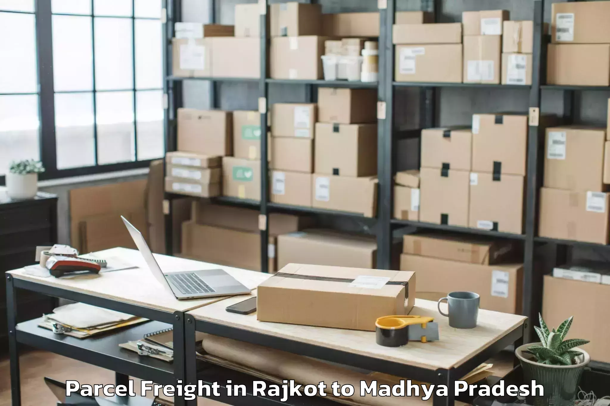 Book Your Rajkot to Patharia Parcel Freight Today